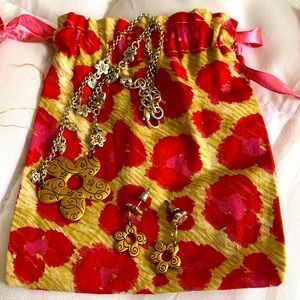 Brighton matching earrings and necklace set